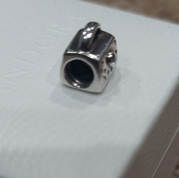 PANDORA Sterling Silver Handbag Charm With Pink CZ - Picture 5 of 8